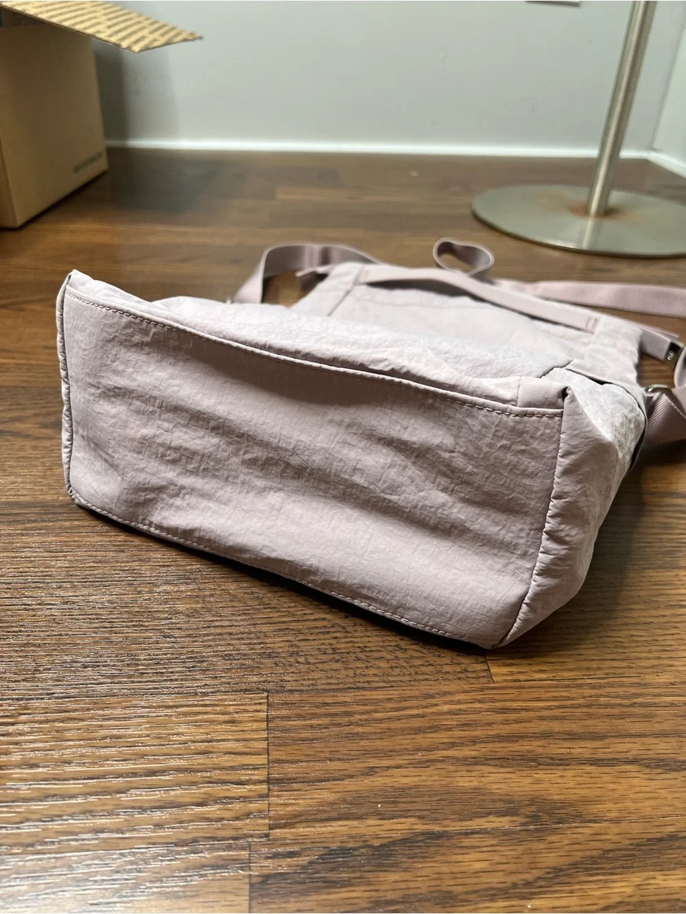Lululemon On My Level Crossbody Bag in a light purple shade